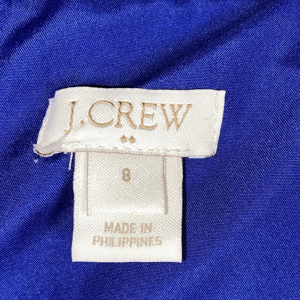 J. Crew Allie Dress Blue Sleeveless Size 8